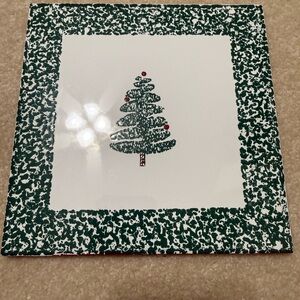 Holiday Green Tree Ceramic trivet Tile